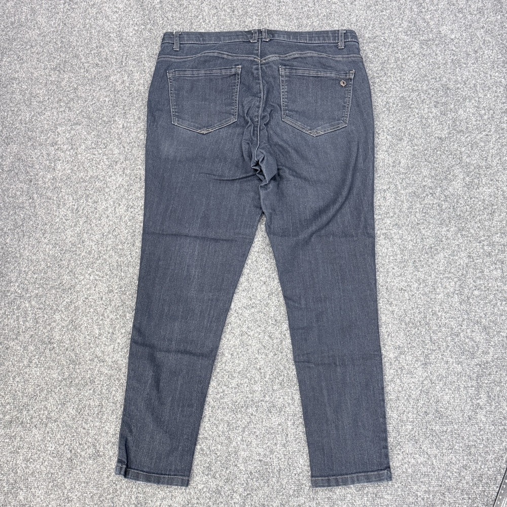 Democracy Ab Solution Jeans Womens 12 Dark Wash Denim Stretch Classic Fit - Picture 3 of 10